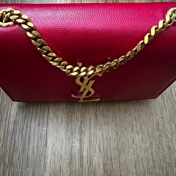 Rose pink Saint Laurent Bag on Chain - Picture 5 of 7